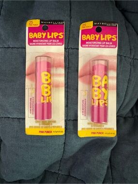 Maybelline Baby Lips Moisturizing Lip Balm - Pink Punch x 2
